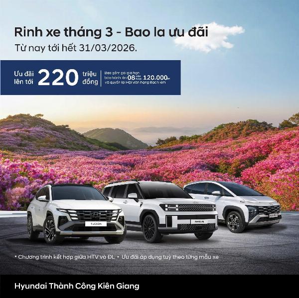 RINH XE THÁNG 3 – BAO LA ƯU ĐÃI